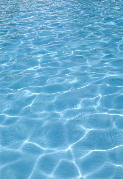 Shimmering blue water