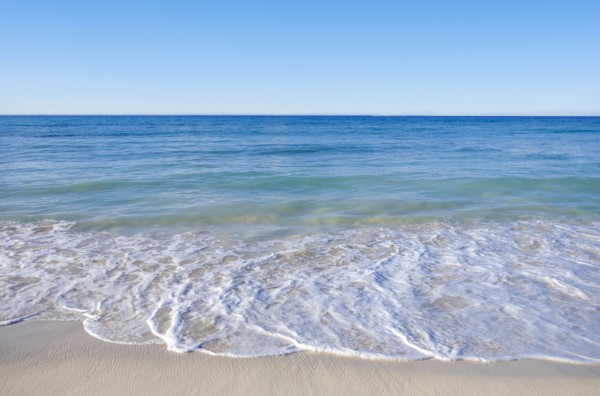 Ocean waves on beach