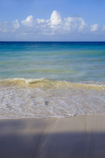 Ocean waves on beach