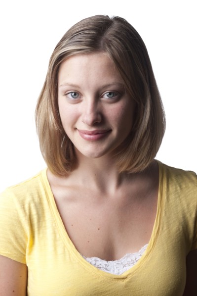 Smiling Caucasian teenager