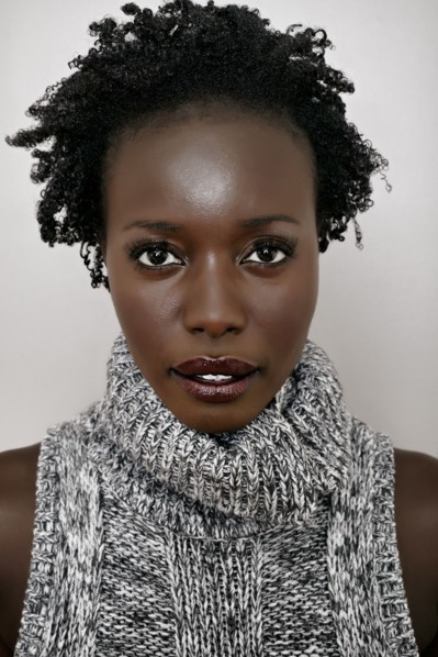 Black woman with serious expression