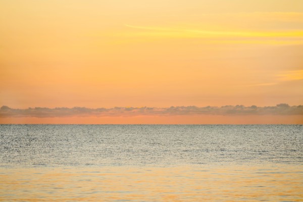 Calm sea at sunrise