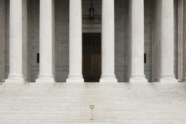 Columns at entrance to US Supreme Court