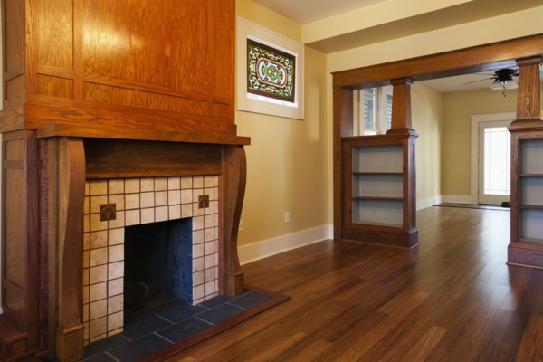 Empty living room interior