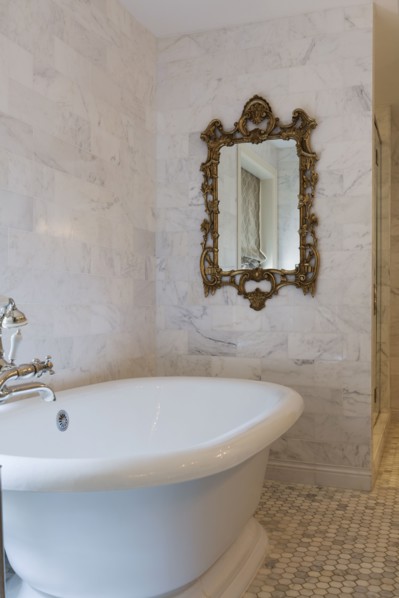 Interior of luxury bathroom