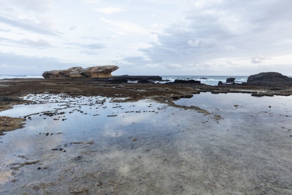 Rock formations and tidal pools