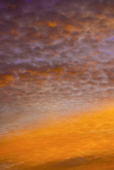 Orange sunrise sky