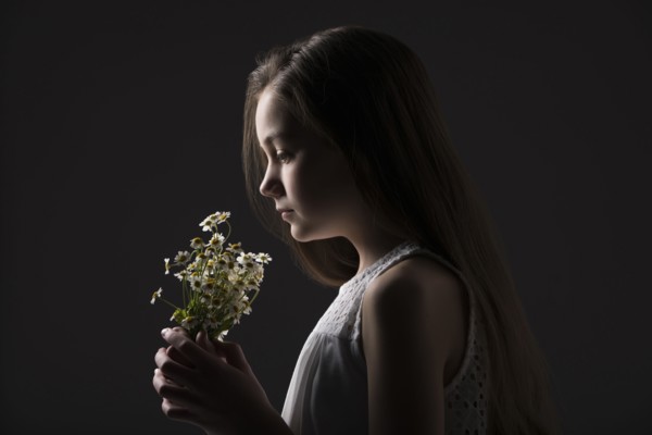 Profile of girl