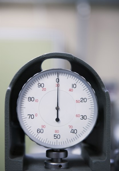 Detail of industrial gauge
