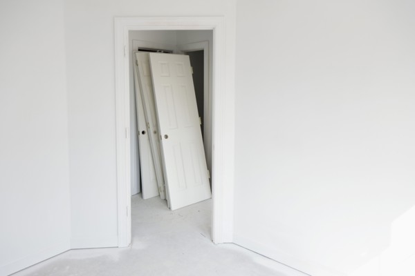 House interior during renovation