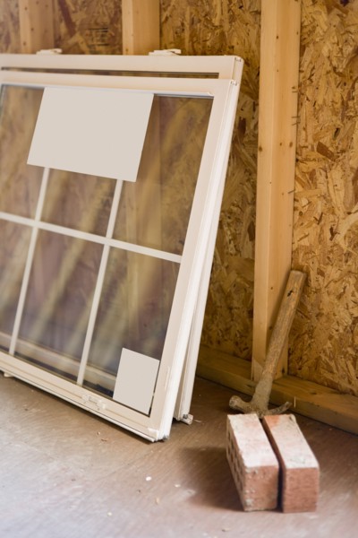 House interior during renovation
