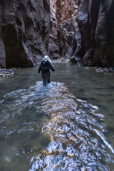 Senior female hiker