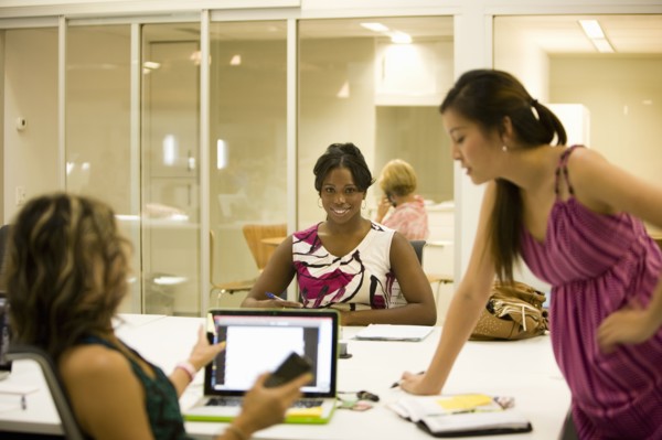 Group of women in coworking office