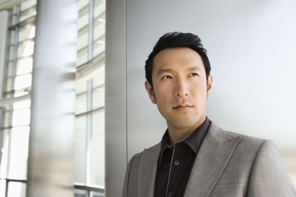 Portrait of businessman in modern office
