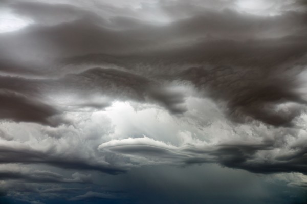 Dramatic storm clouds