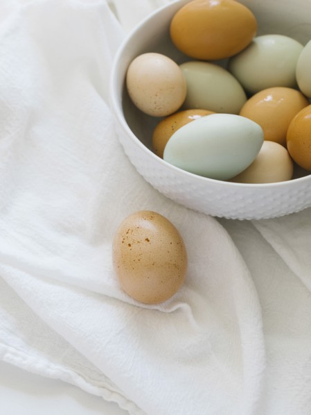 Farm fresh eggs in bowl