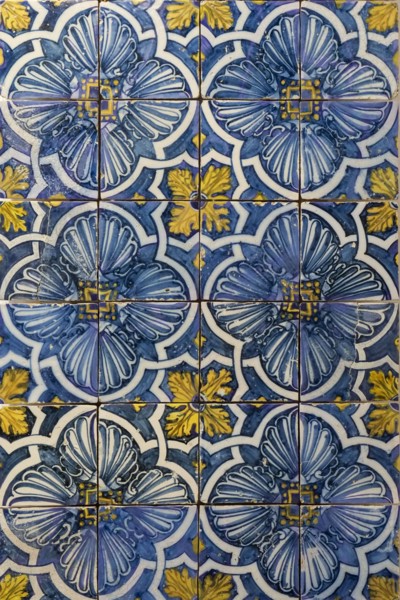 Traditional Portuguese ceramic tiles Azuelos