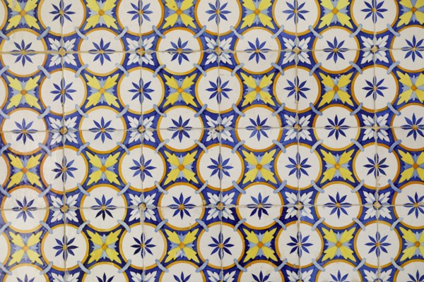 Traditional Portuguese ceramic tiles Azuelos