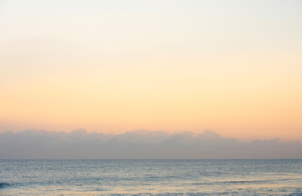 Cal ocean at sunrise