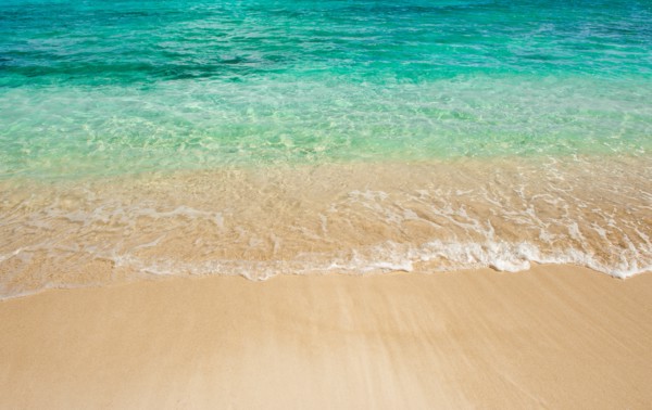 Sea wave on tropical beach