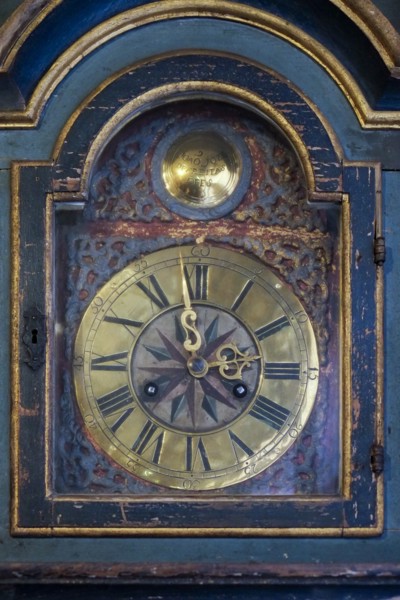 Close-up of antique clock