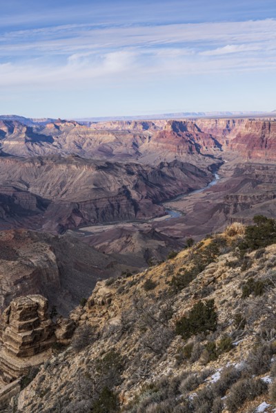 Grand Canyon National Park rock formations and river