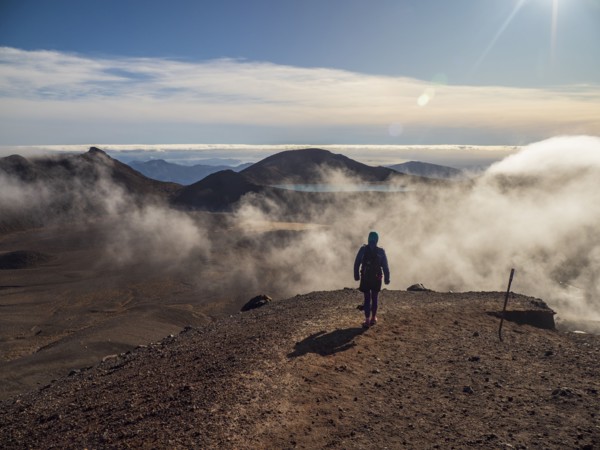 Hiker hiking