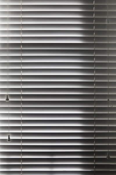 Close-up of window blinds, New York, NY, USA