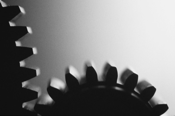 Close-up of machine gears, Nashville, Tennessee, USA