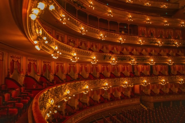 Balconies in Teatro Colon, Buenos Aires, , Argentina