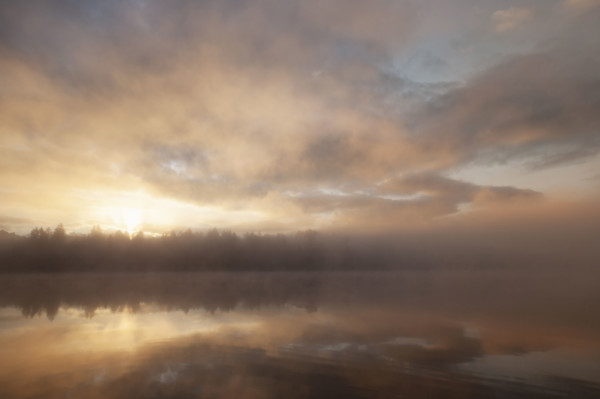 Sunrise at misty Mirror Lake, Lake Placid
Lake Placid, New York, USA