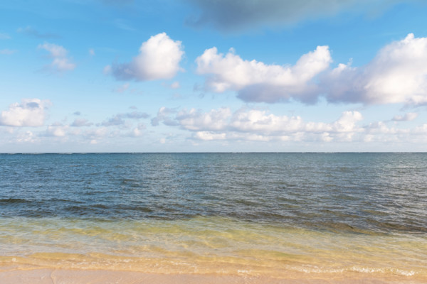 Calm sea waves on sandy beach
Rose Hall, Montego Bay, Jamaica