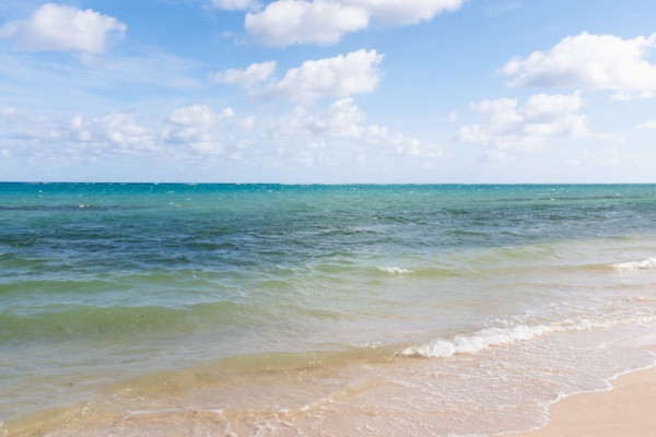 Calm sea waves on sandy beach
Rose Hall, Montego Bay, Jamaica