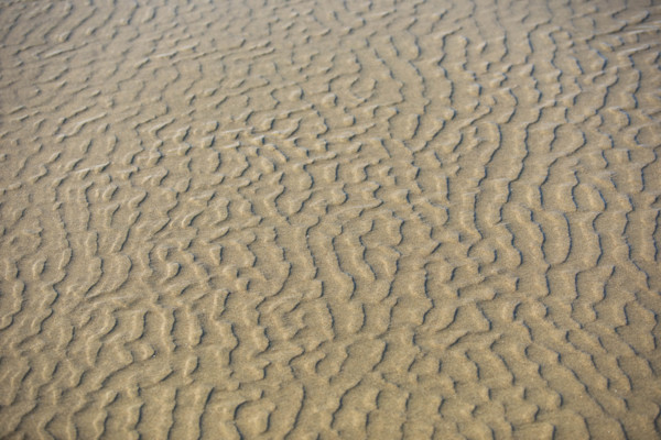 Sand patterns on beach