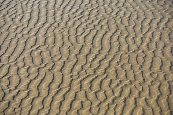 Sand patterns on beach
