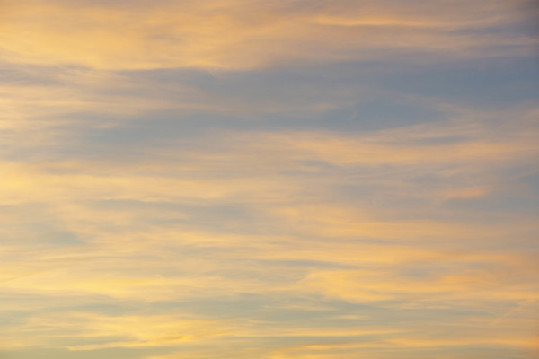 Cirrus clouds at sunset
