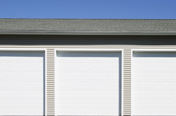 Row of garage storage units