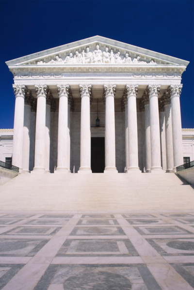 USA, Washington DC, Facade of United States Supreme Court building