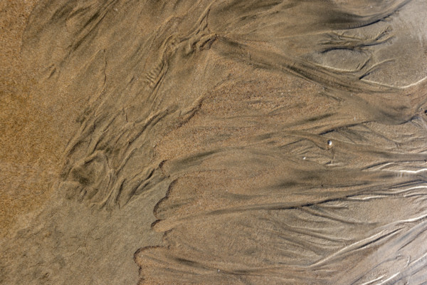Abstract patterns on beach sand. , Guanacaste, Costa Rica.