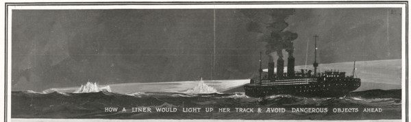 Illustration exposant la nécessité d’installer des projecteurs de nuit puissants sur les navires
