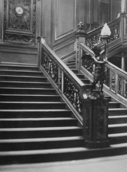 Le grand escalier du Titanic