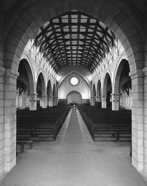St Stephen's church. Symmetrical view of the interior of St Stephen's church. Kenya, 9 September