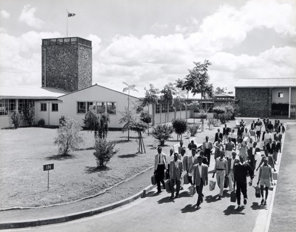 Railway training school. A publicity photograph from the East African Railways and Harbours