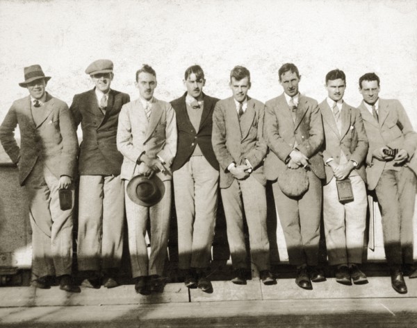 Sudan Political Service probationers. A group of European men, probationers in the Sudan Political