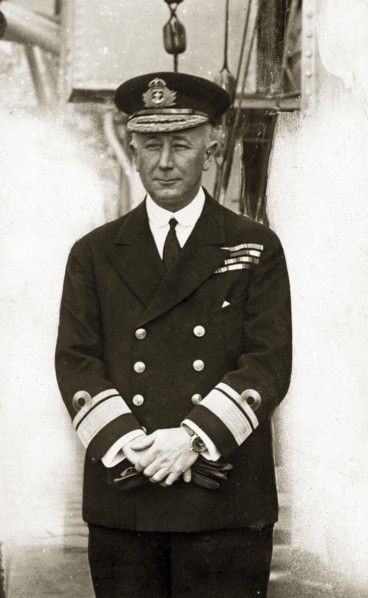 Sir Hubert Brand. Portrait of Sir Hubert Brand, Rear Admiral commanding the First Light Cruiser