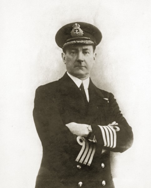 Henry W Parker. Portrait of Captain Henry W Parker, commanding aboard HMS Repulse. Location