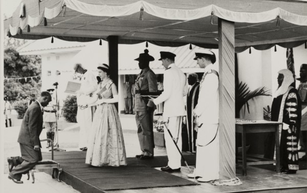 Queen Elizabeth II confers a knighthood. Queen Elizabeth II confers a knighthood on Dr Francis