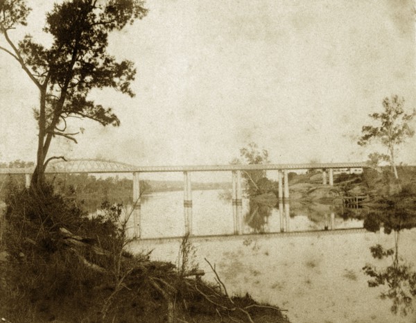 Indooroopilly bridge, Australia. The Albert bridge at Indooroopilly seen from the banks of the