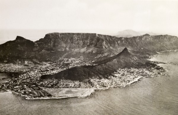 Cape Peninsula from the air. Aerial view of the Cape Peninsula showing the city of Cape Town