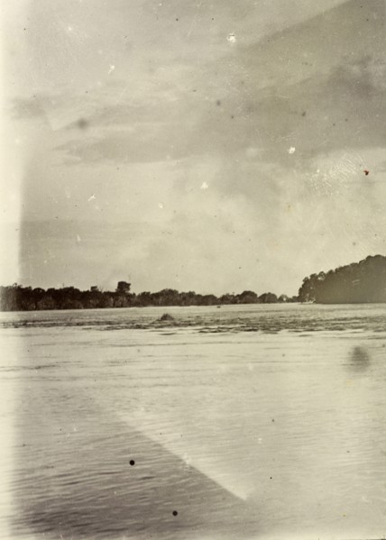 Rippon Falls, Uganda. View of Rippon Falls on the White Nile River, located near the northern end